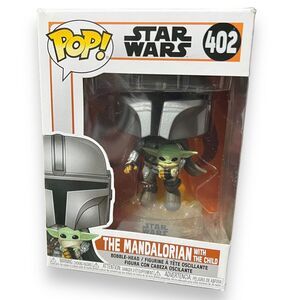 Funko Pop! Star Wars The Mandalorian with Child Flying Jetpack Pop 402
